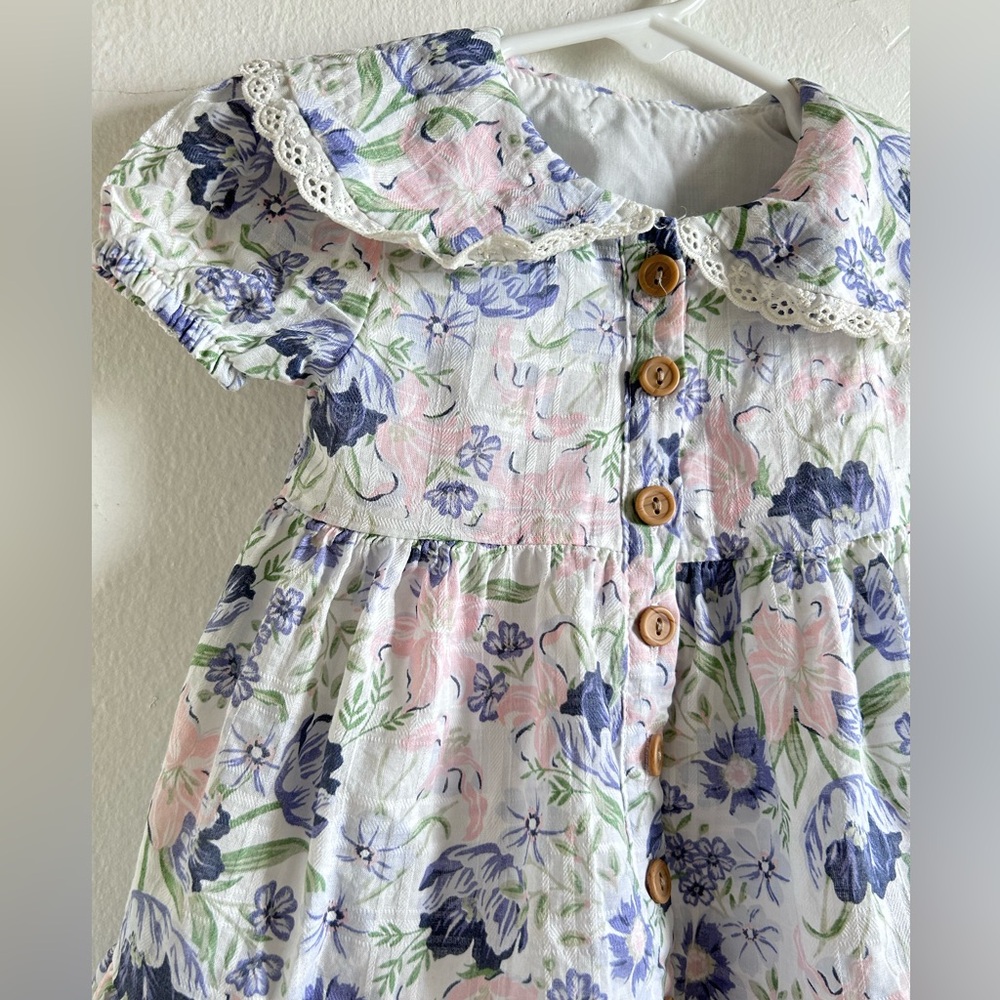 chic floral baby girl dress size 6-9M - Picture 4 of 8